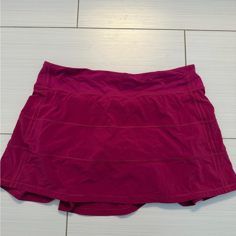 Lululemon magenta pace rival athletic skirt